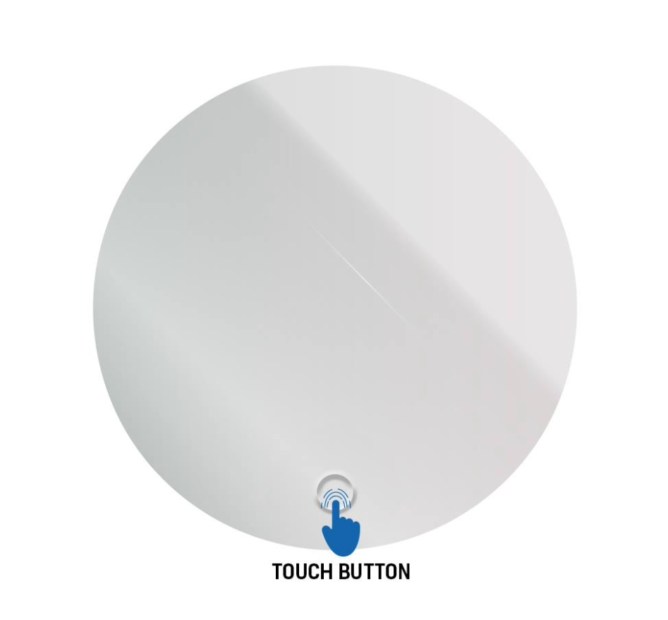 SaniSupreme Aloni badkamerspiegel rond diameter 80cm met led verlichting, verwarming en touch schakelaar