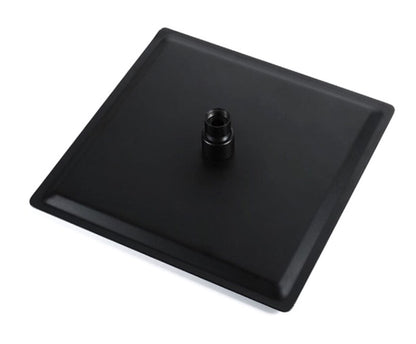 SaniSupreme Regendouche kop Hoofddouche |mat zwart| vierkant| 25 cm|10 inch