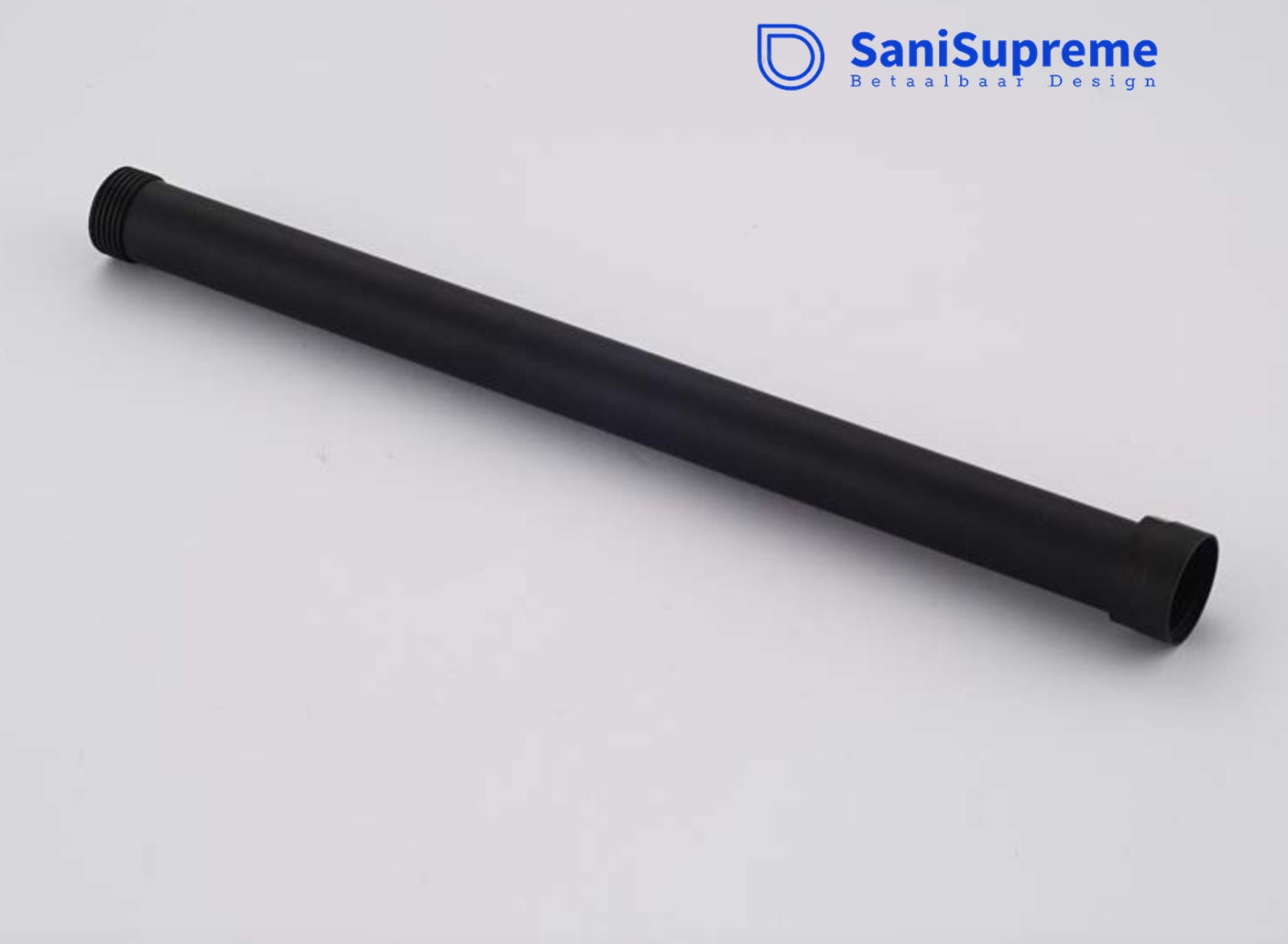 SaniSupreme verlengbuis douche 30 cm rond mat zwart alleen in combinatie tbv Florida douche set