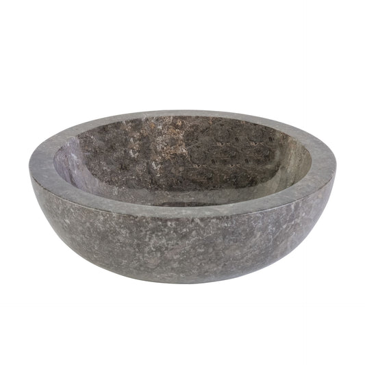 SaniSupreme Fully polished stone wash basin - Gray Marble 35x12CM 
