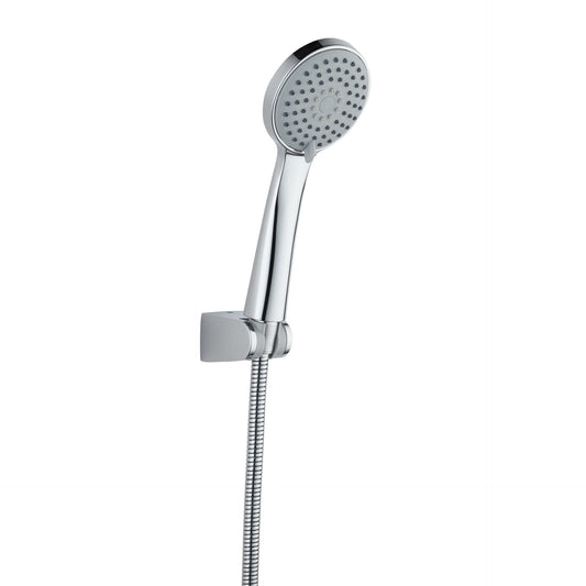 SaniSupreme Compact water-saving Hand shower complete with holder and hose, with multi-position function Chrome