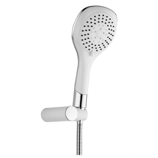 SaniSupreme Bianco water-saving Hand shower complete with holder and hose, with multi-mode function White