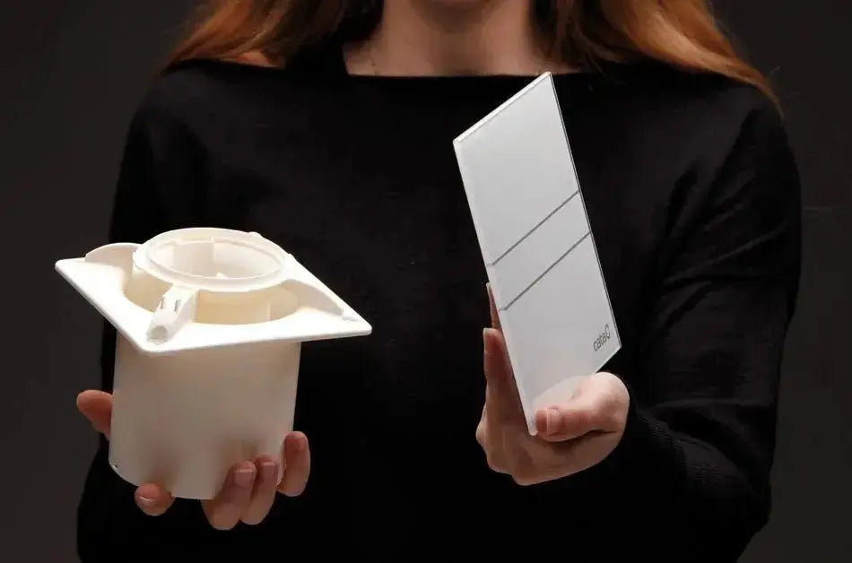 Cata E-100 badkamer ventilator wit – stille en energiezuinige afzuiging met modern design