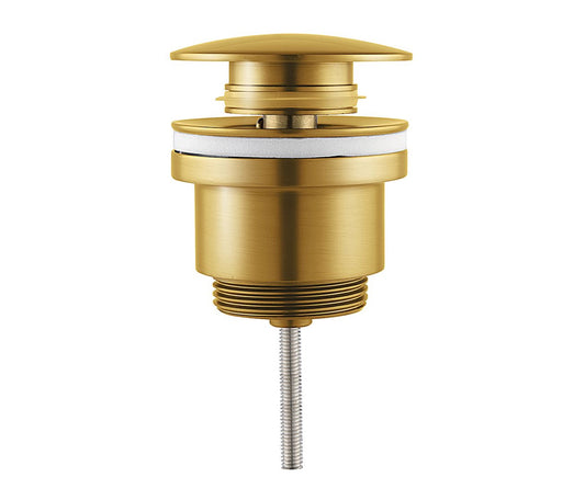 Sanisupreme Aloni Clickwaste drain plug 5/4 Gold brushed