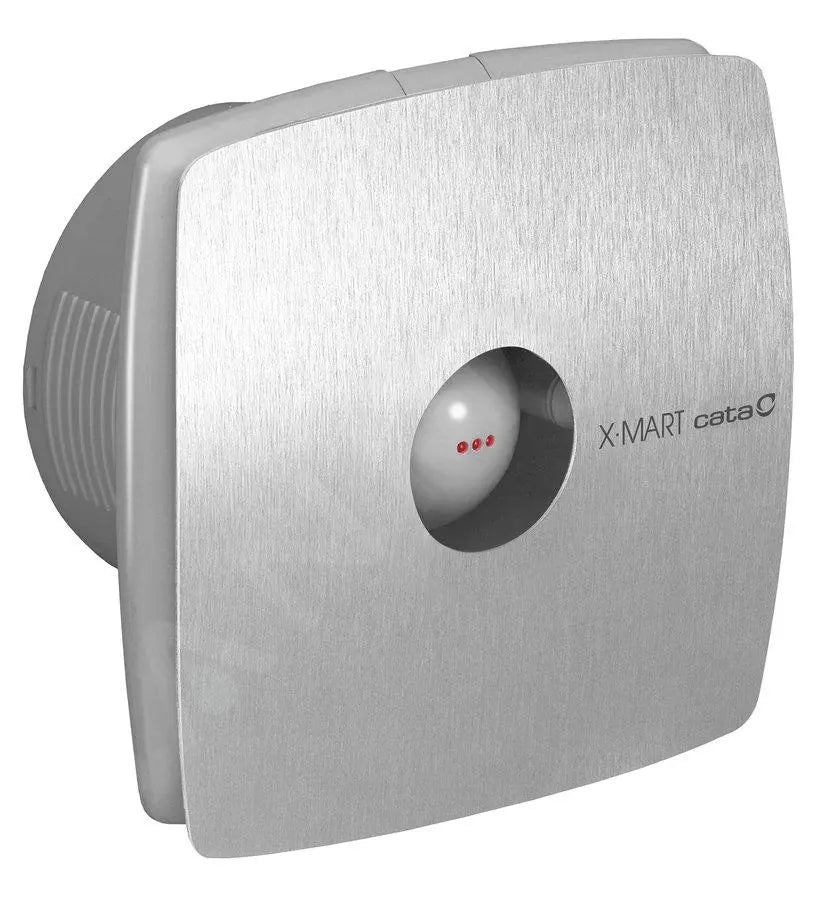 Cata X-Mart badkamer ventilator RVS met timer – stille axiale buisventilator 100mm