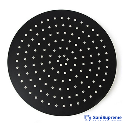 SaniSupreme® Inbouw Doucheset Washington Premium 2 weg Doucheset 12 inch regendouche rond mat zwart