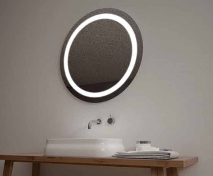 SaniSupreme Aloni badkamerspiegel rond diameter 80cm met led verlichting, verwarming en touch schakelaar