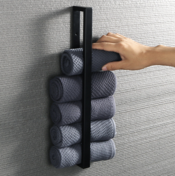 SaniSupreme Handdoekrek Colombia 50 cm mat zwart