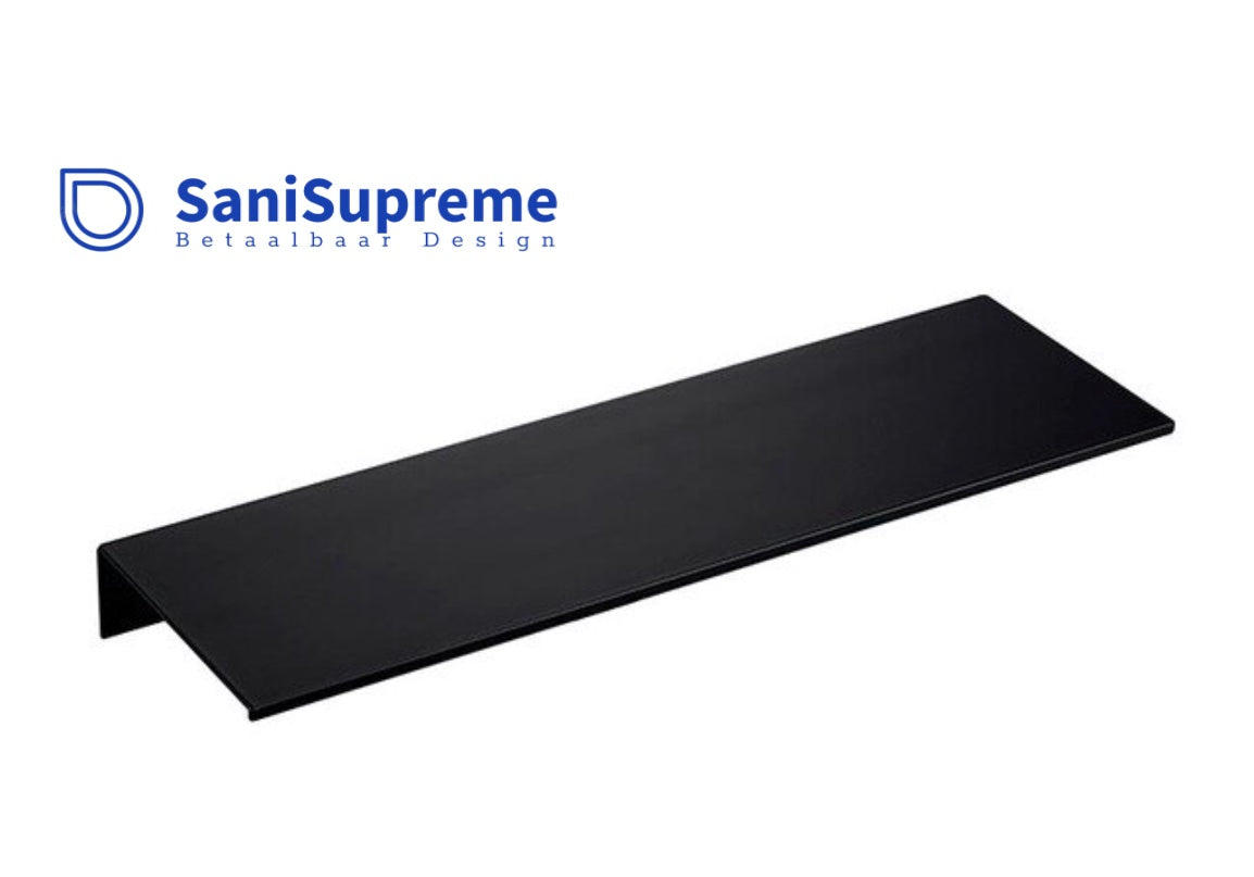 Sanisupreme Wandplank mat zwart 40 cm. RVS