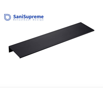 Sanisupreme Wandplank mat zwart 50 cm. RVS