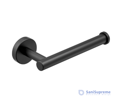 SaniSupreme Toiletrolhouder aluminium gepoedercoat mat zwart