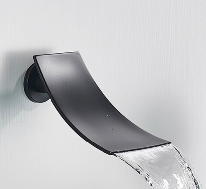 SaniSupreme Doucheset Manhattan Premium de Luxe Waterfall LCD 12 inch regendouche vierkant 3-weg zwart inbouw