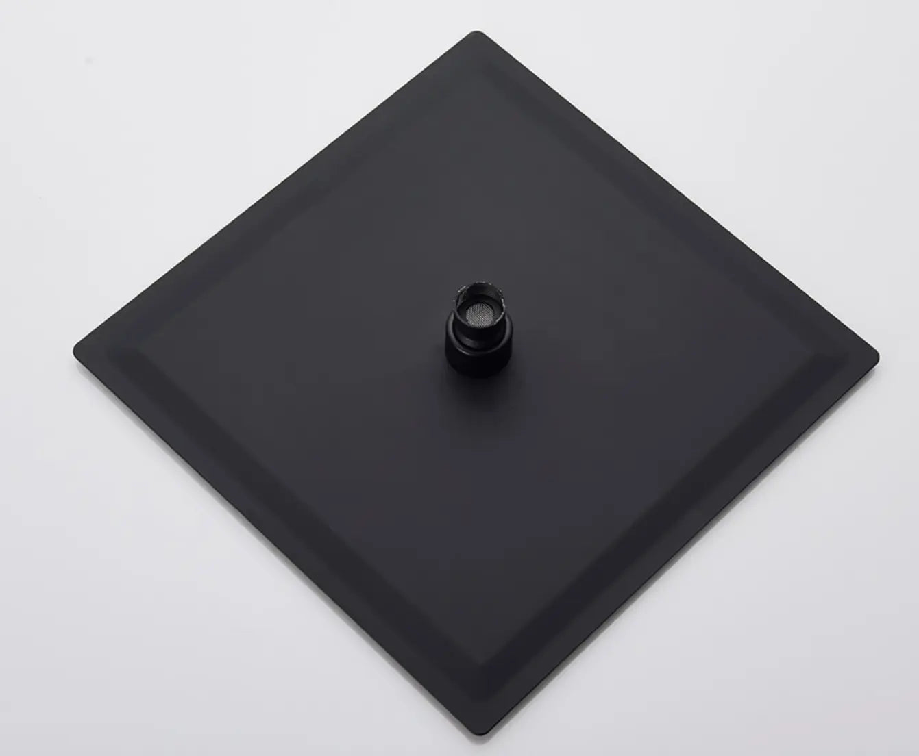 SaniSupreme® Doucheset Santiago 20 cm regendouche vierkant 2 - weg zwart inbouw