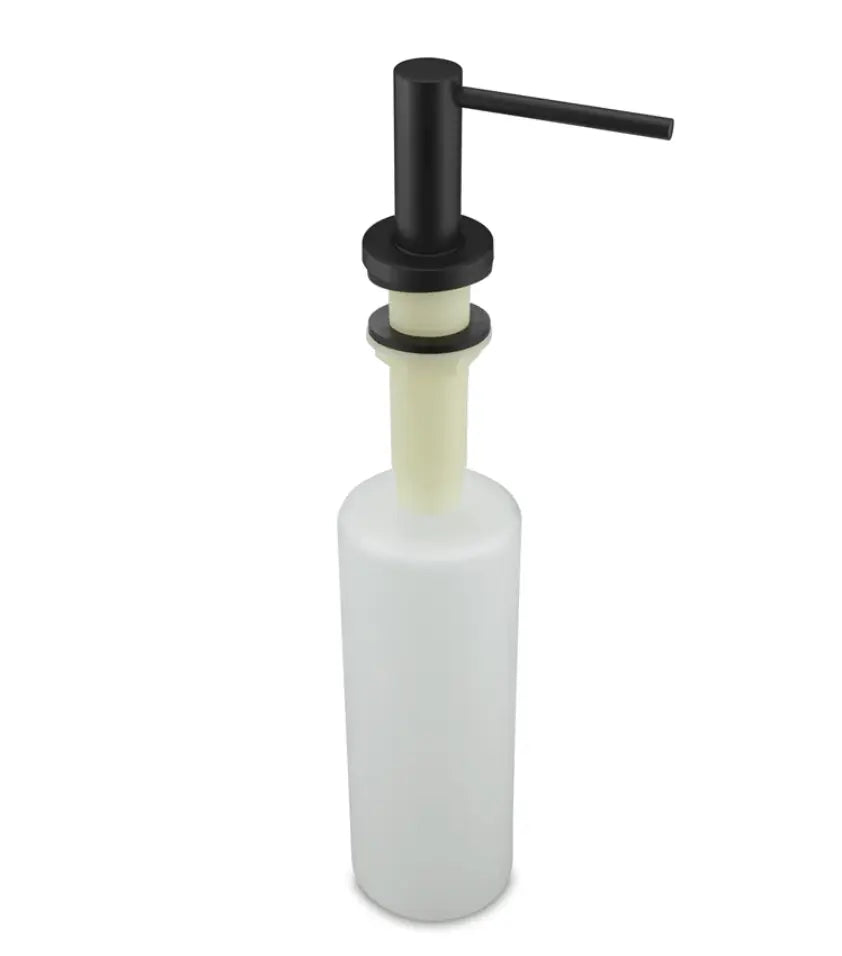 SaniSupreme® inbouw zeepdispenser messing mat zwart