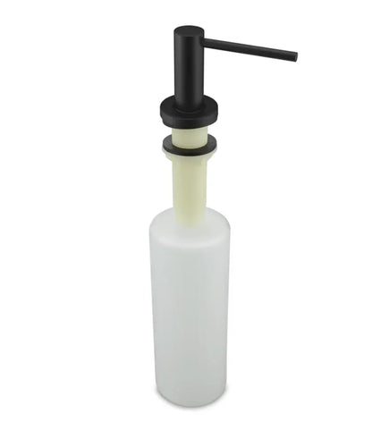 SaniSupreme® inbouw zeepdispenser messing mat zwart