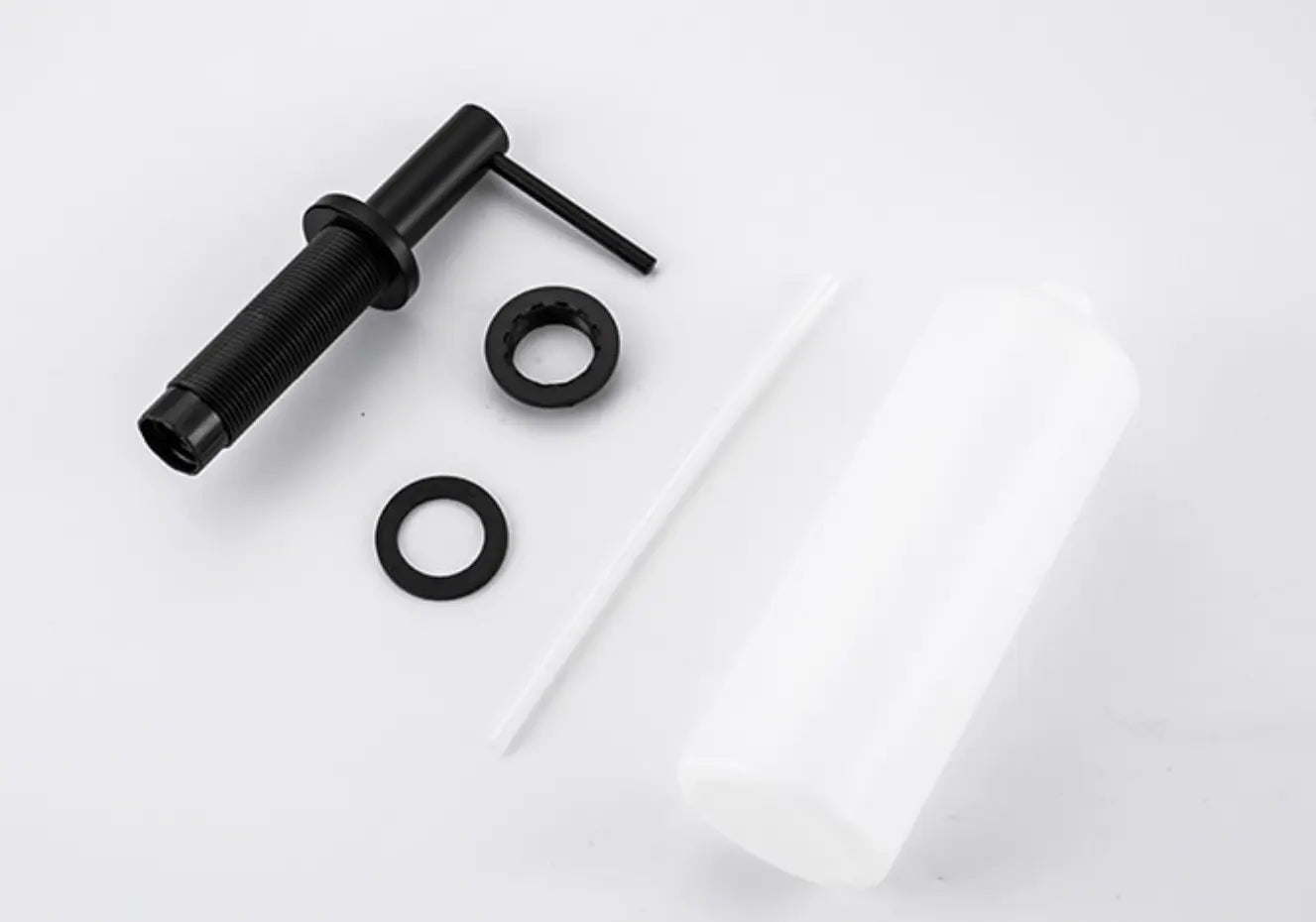 SaniSupreme® inbouw zeepdispenser messing mat zwart